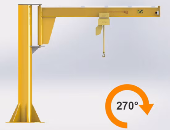 250kg ~ 10t 선회 집 크레인, 270 360도